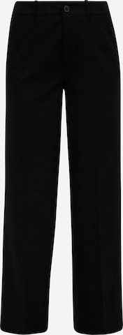 s.Oliver Wide leg Pleat-Front Pants in Black: front