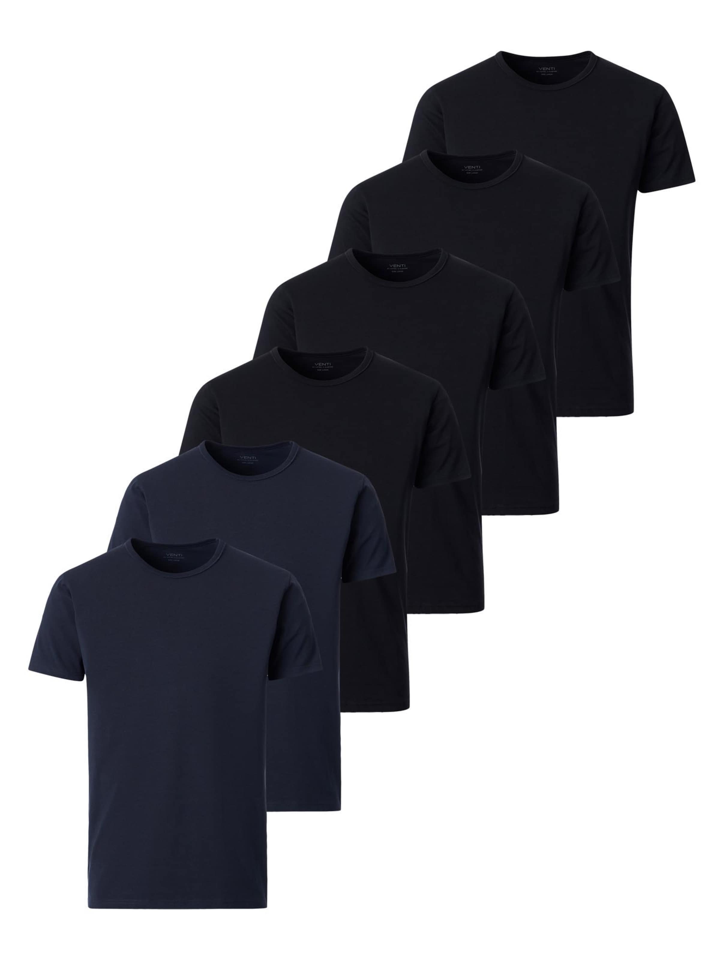 VENTI Shirt 'Basic' in Black: front