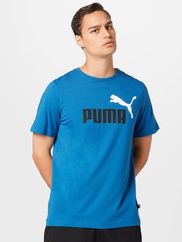 PUMA - Camiseta funcional 'Essentials' en azul: frente