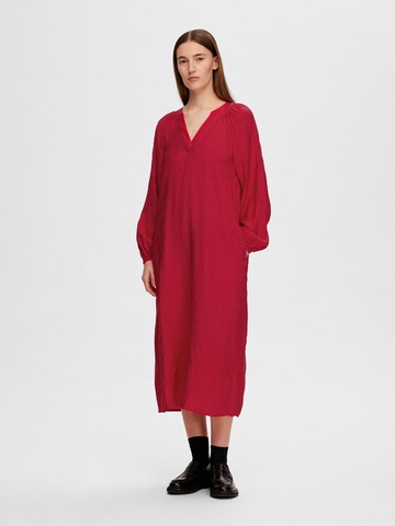 SELECTED FEMME Jurk in Rood: voorkant