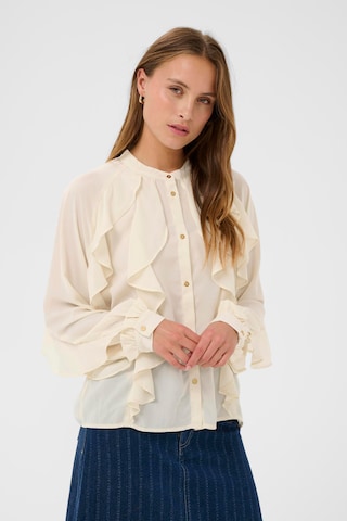 SAINT TROPEZ Blouse 'SZOcilia' in Beige: front