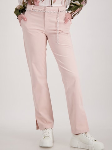 monari Regular Chino in Roze: voorkant