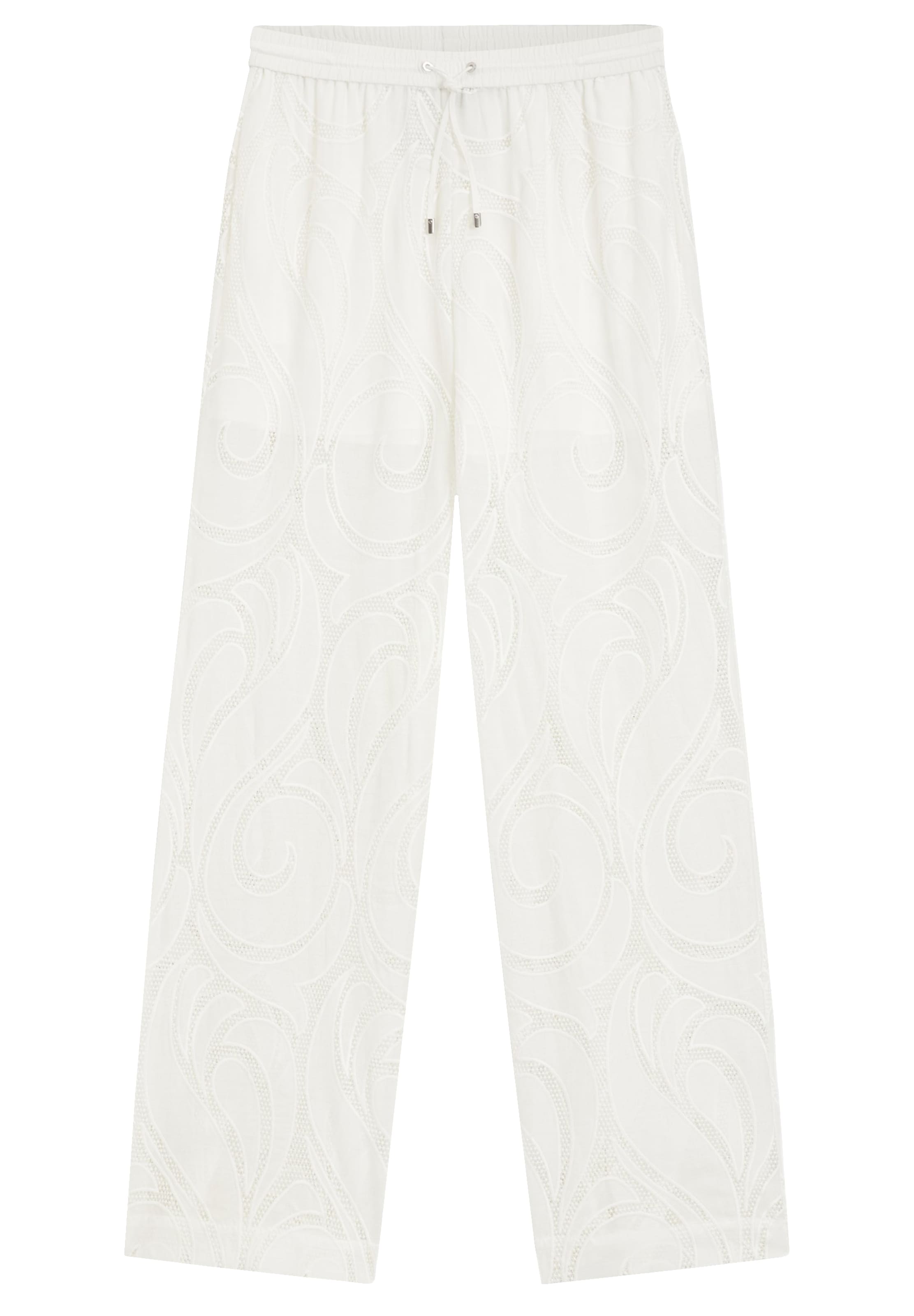 BOSS Loosefit Hose 'Talisya' in Weiß: Vorderseite