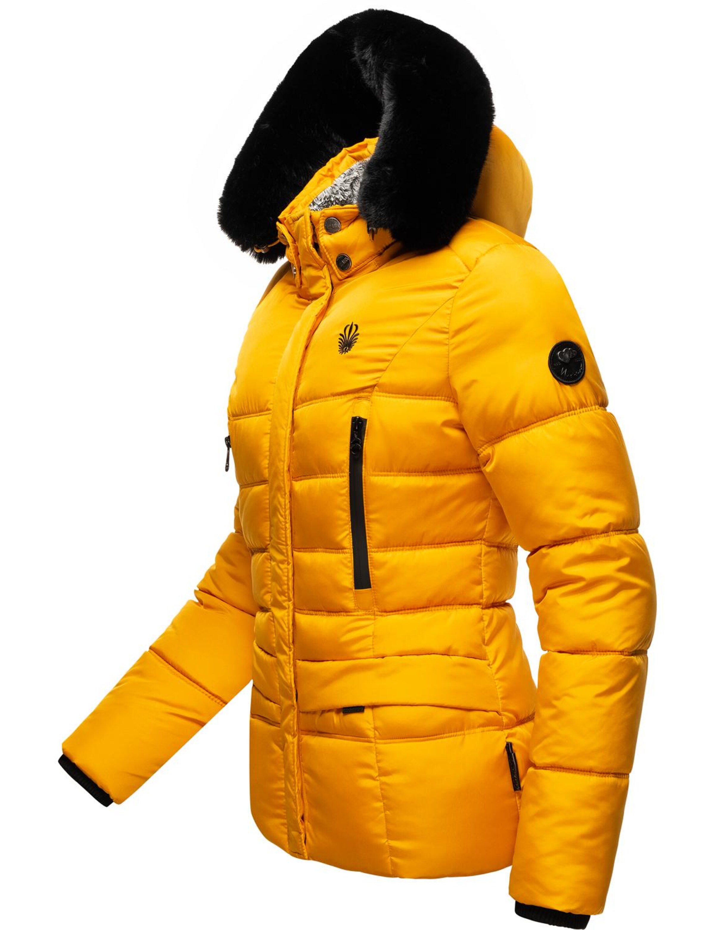 MARIKOO Winter jacket 'Loveleen' in Yellow