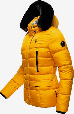 MARIKOO Winter Jacket 'Loveleen' in Yellow