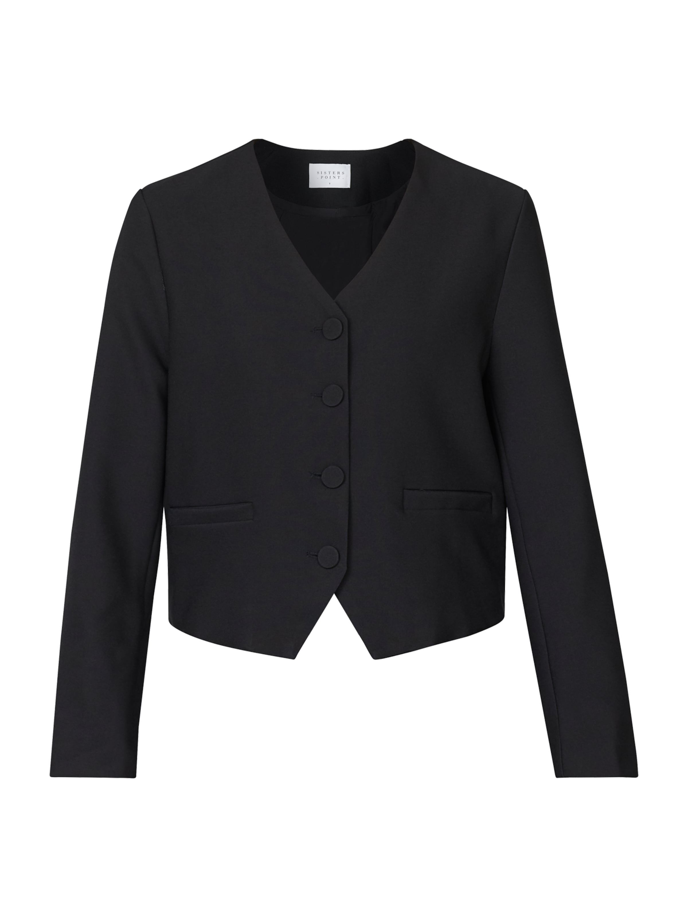 SISTERS POINT Bleiser 'NOPE', värv must: eest vaates