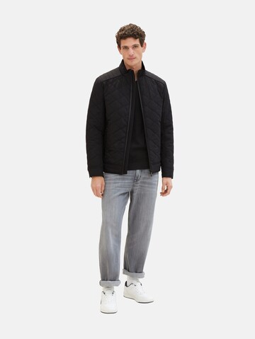 TOM TAILOR Between-season jacket in Black