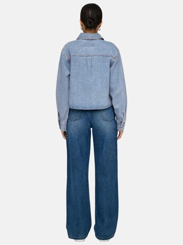 ONLY Shirt 'ONLY ONLMAGGIEMAY L/S RHINEST DNM SHIRT CAMICIA JEANS' in Blue