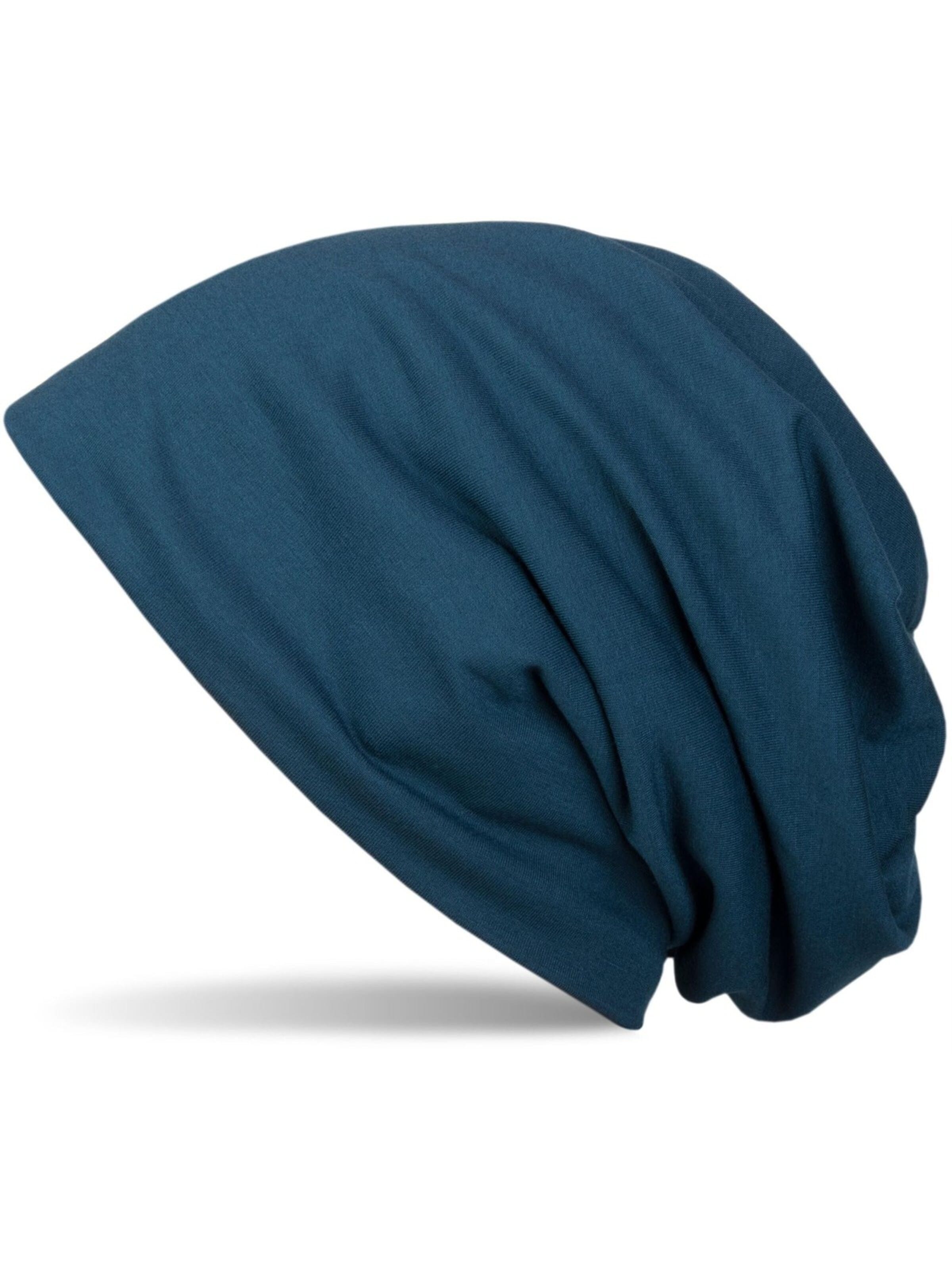 styleBREAKER Mütze 'Unifarbene Beanie Mütze mit Fleece'‌ in Grün: Vorderseite