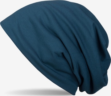 styleBREAKER Mütze 'Unifarbene Beanie Mütze mit Fleece' in Grün: Vorderseite
