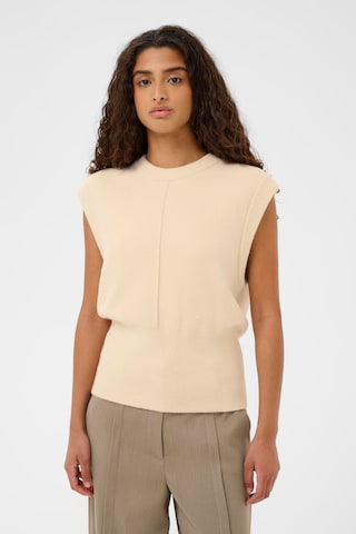 Pull-over 'SLNerea' SOAKED IN LUXURY en beige : devant