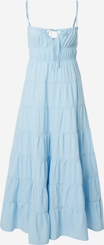 florence by mills exclusive for ABOUT YOU - Vestido de verano 'Monstera' en azul: frente