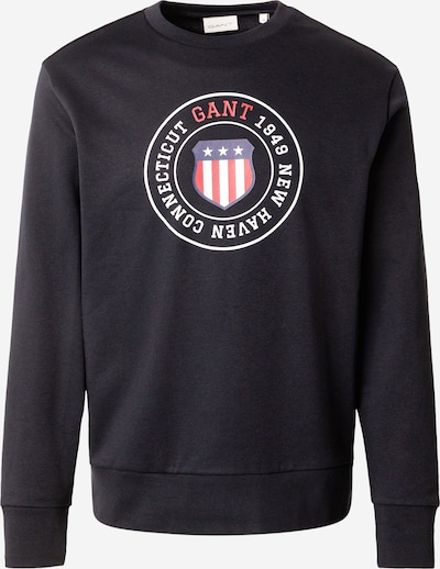 GANT Sweater majica u crvena / crna / bijela, Pregled proizvoda