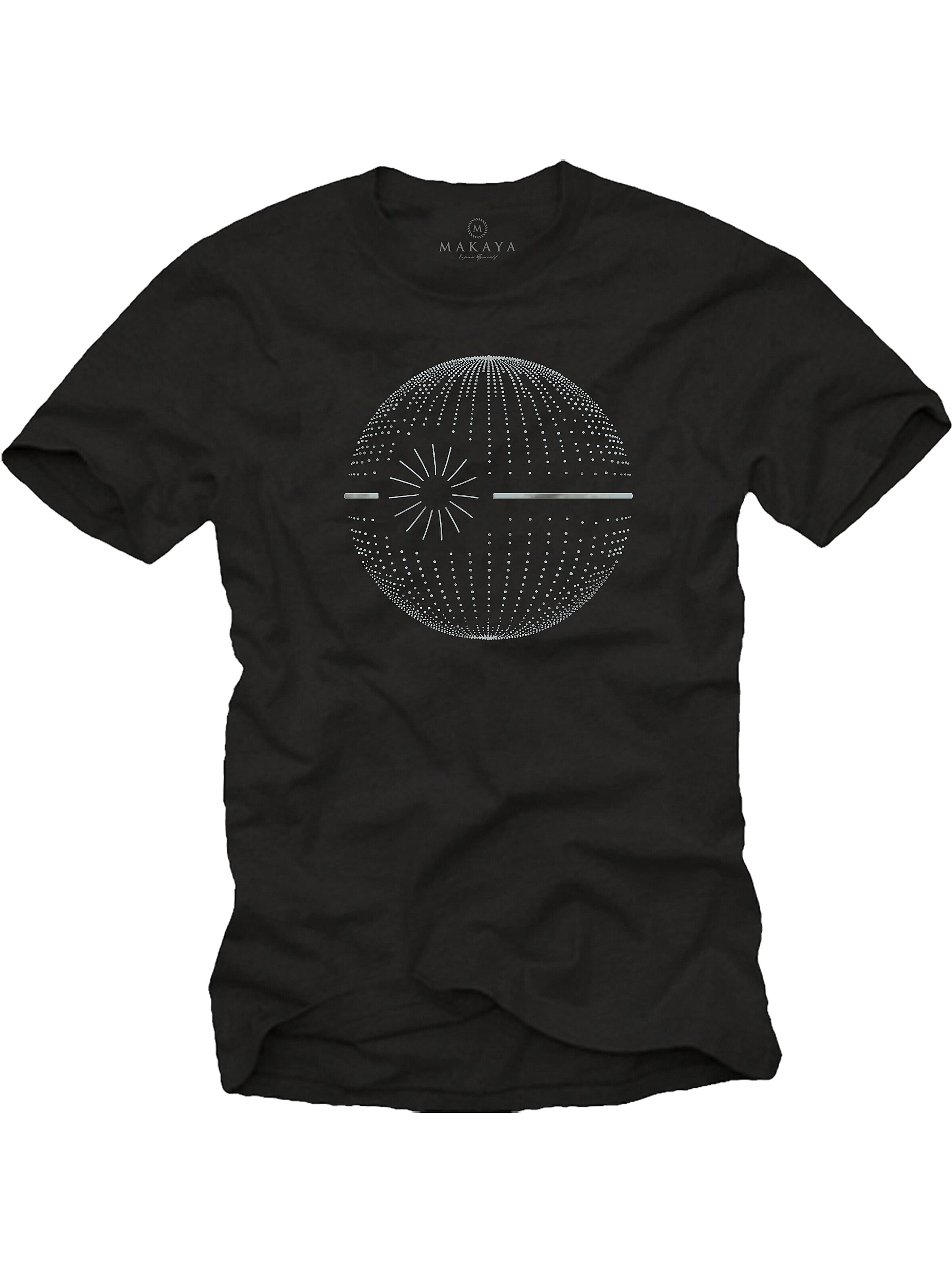 MAKAYA Shirt 'Dot Star' in Black: front