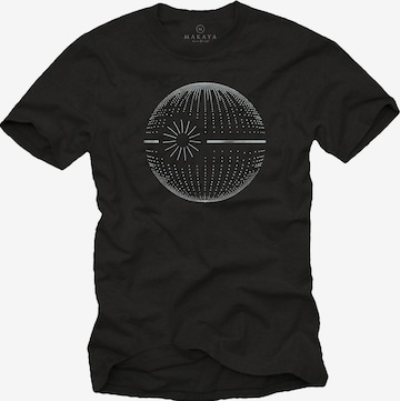 MAKAYA Shirt 'Dot Star' in Black: front