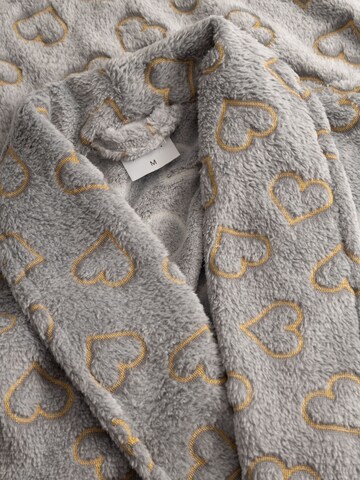 Momenti Per Me Long Bathrobe 'Luna' in Grey