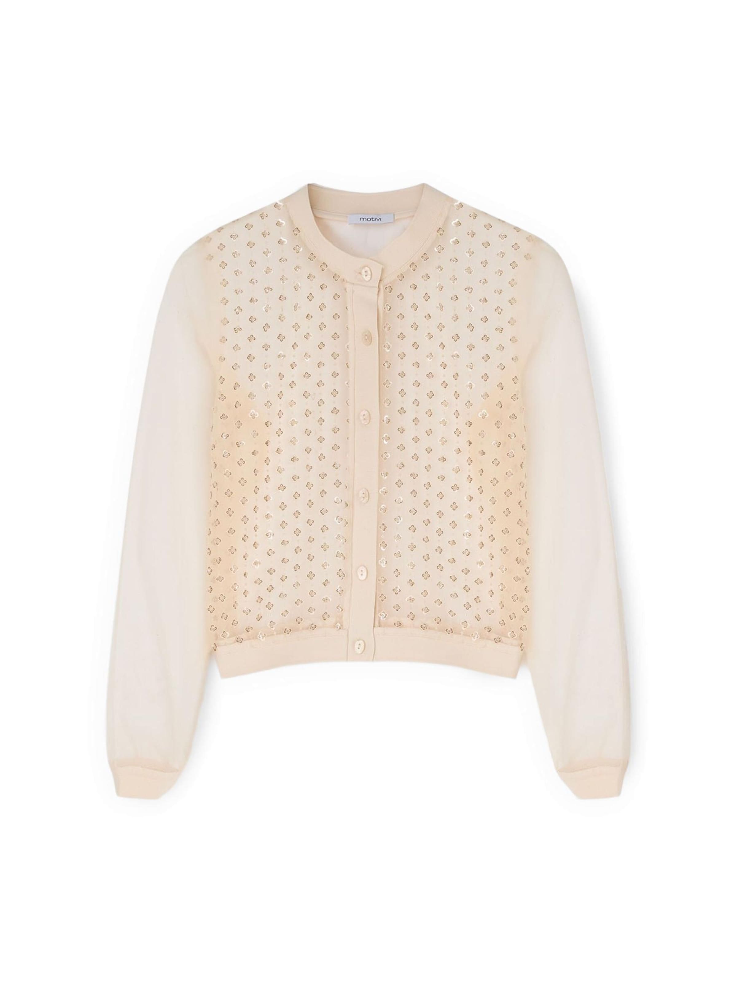 MOTIVI Blouse in Beige: voorkant