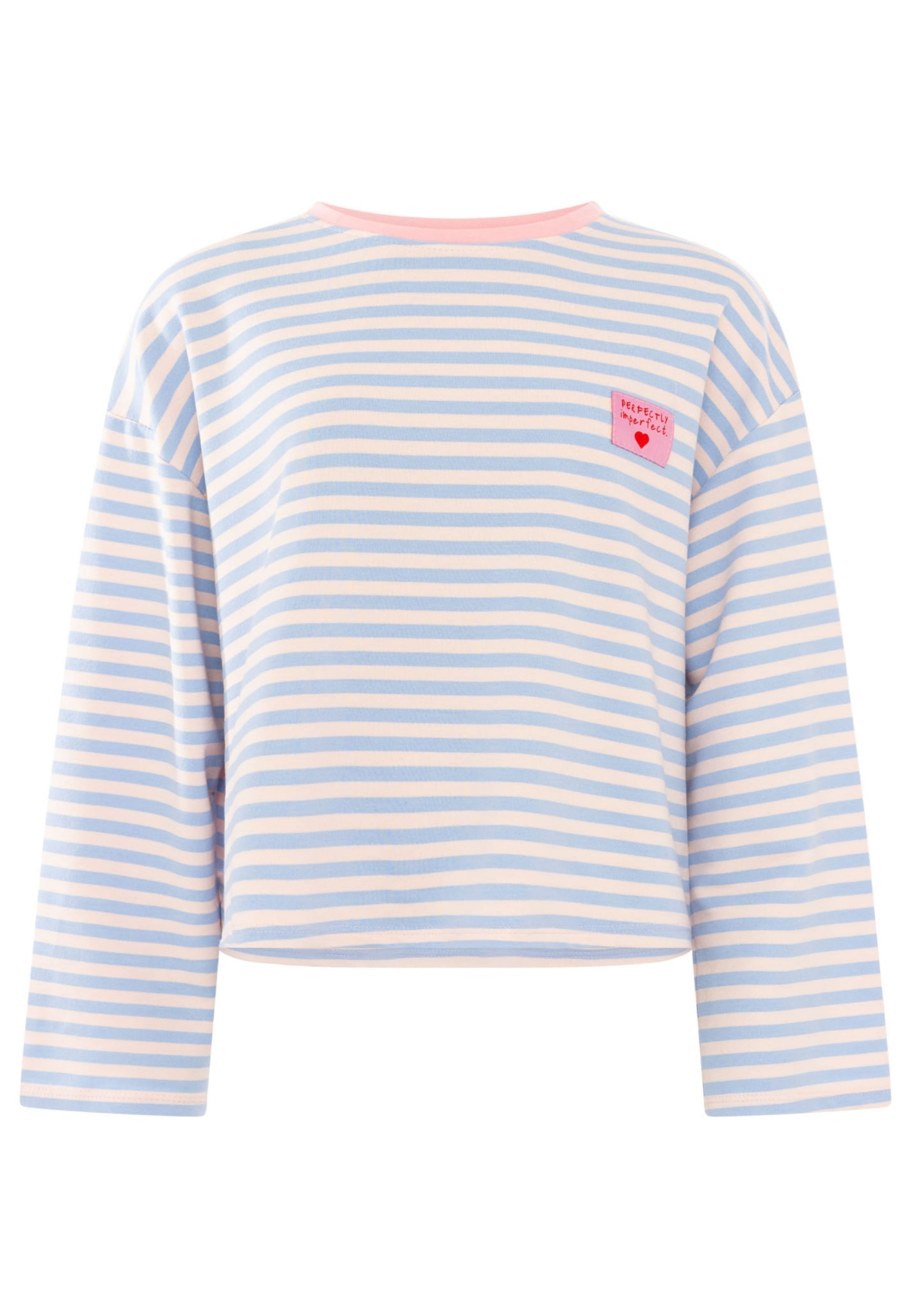Zwillingsherz Sweatshirt in Blauw: voorkant