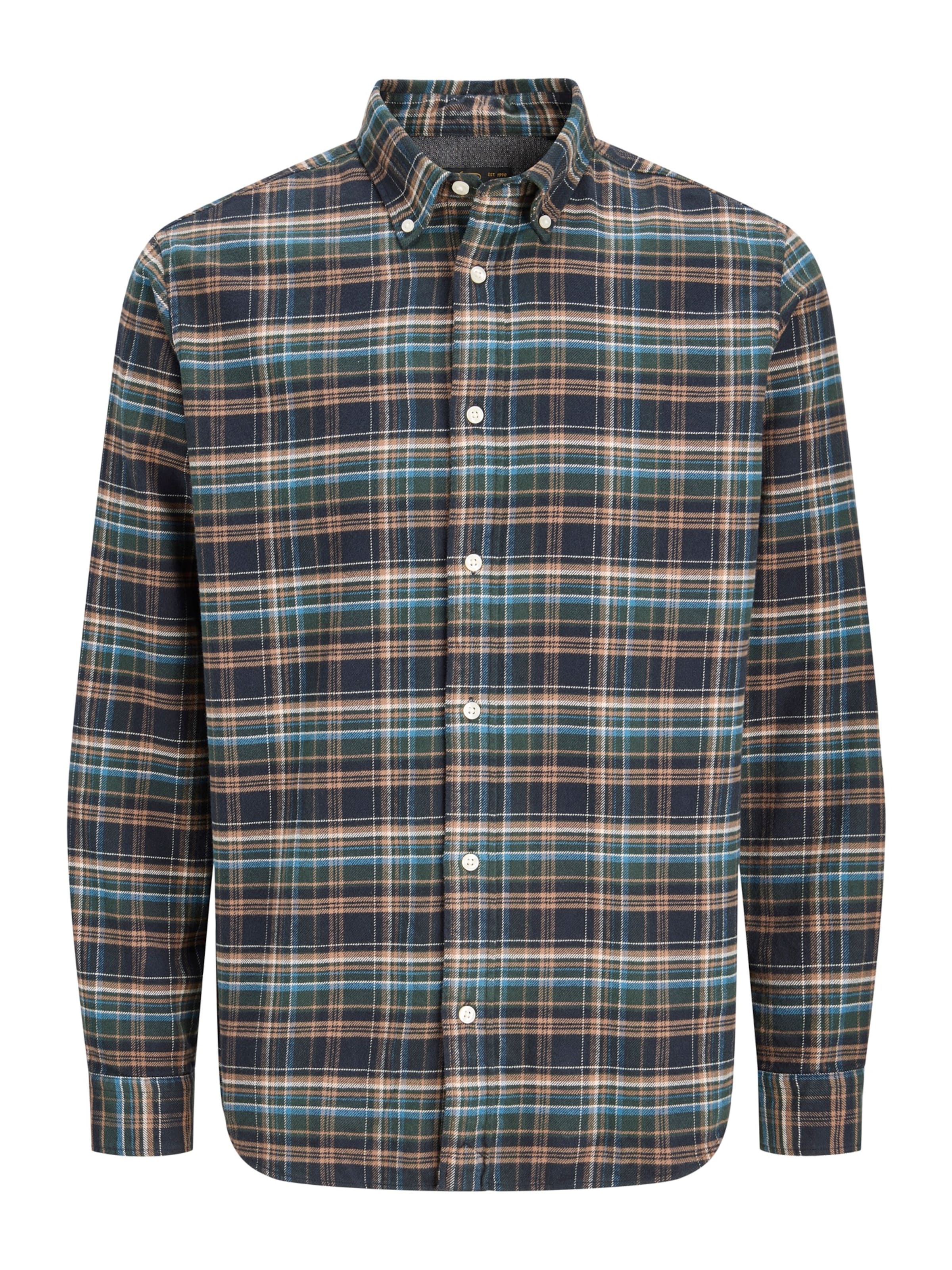 Jack & Jones Junior - Ajuste regular Camisa 'JPRBLUSTANLEY' en azul: frente