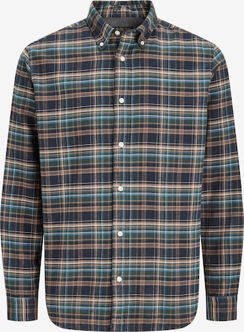 Coupe regular Chemise 'JPRBLUstanley' Jack & Jones Junior en vert : devant