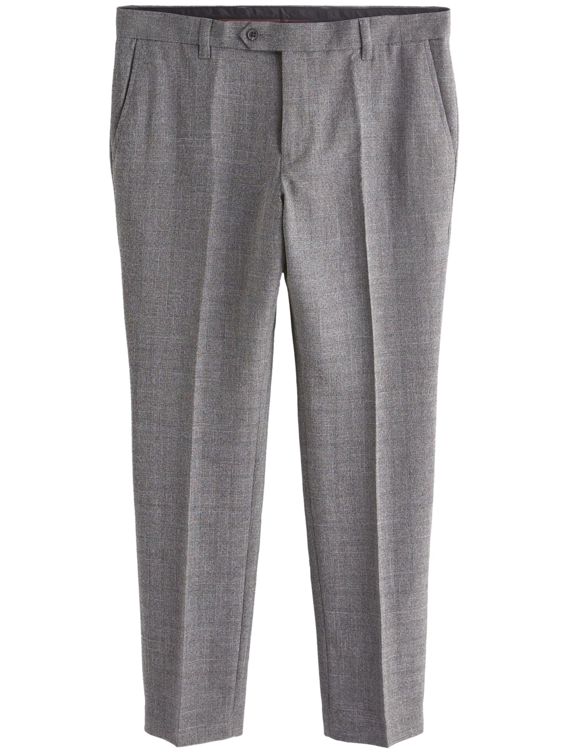Coupe slim Pantalon à pince Next en gris : devant