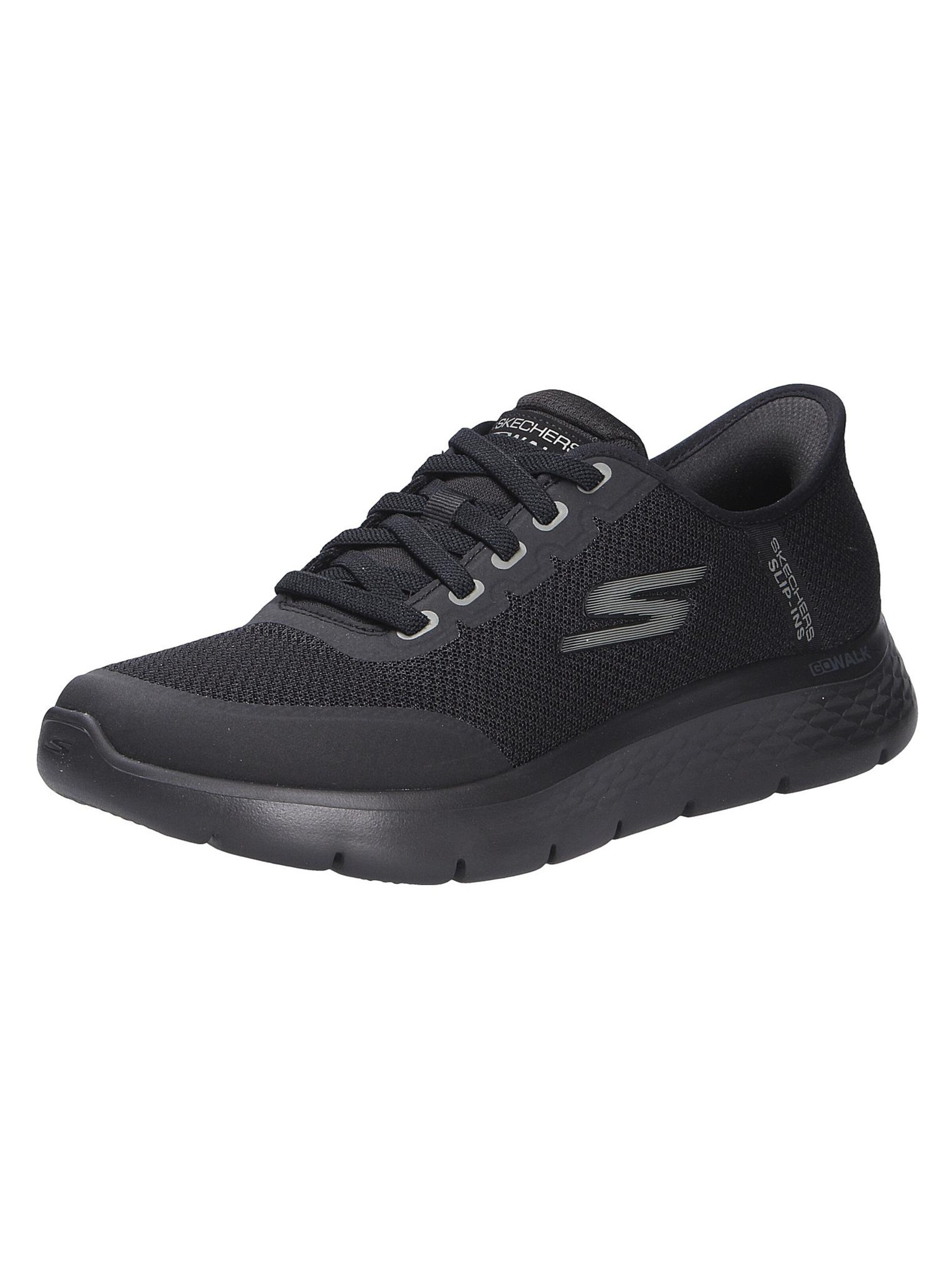 SKECHERS Platform trainers 'GO WALK' in Black: front