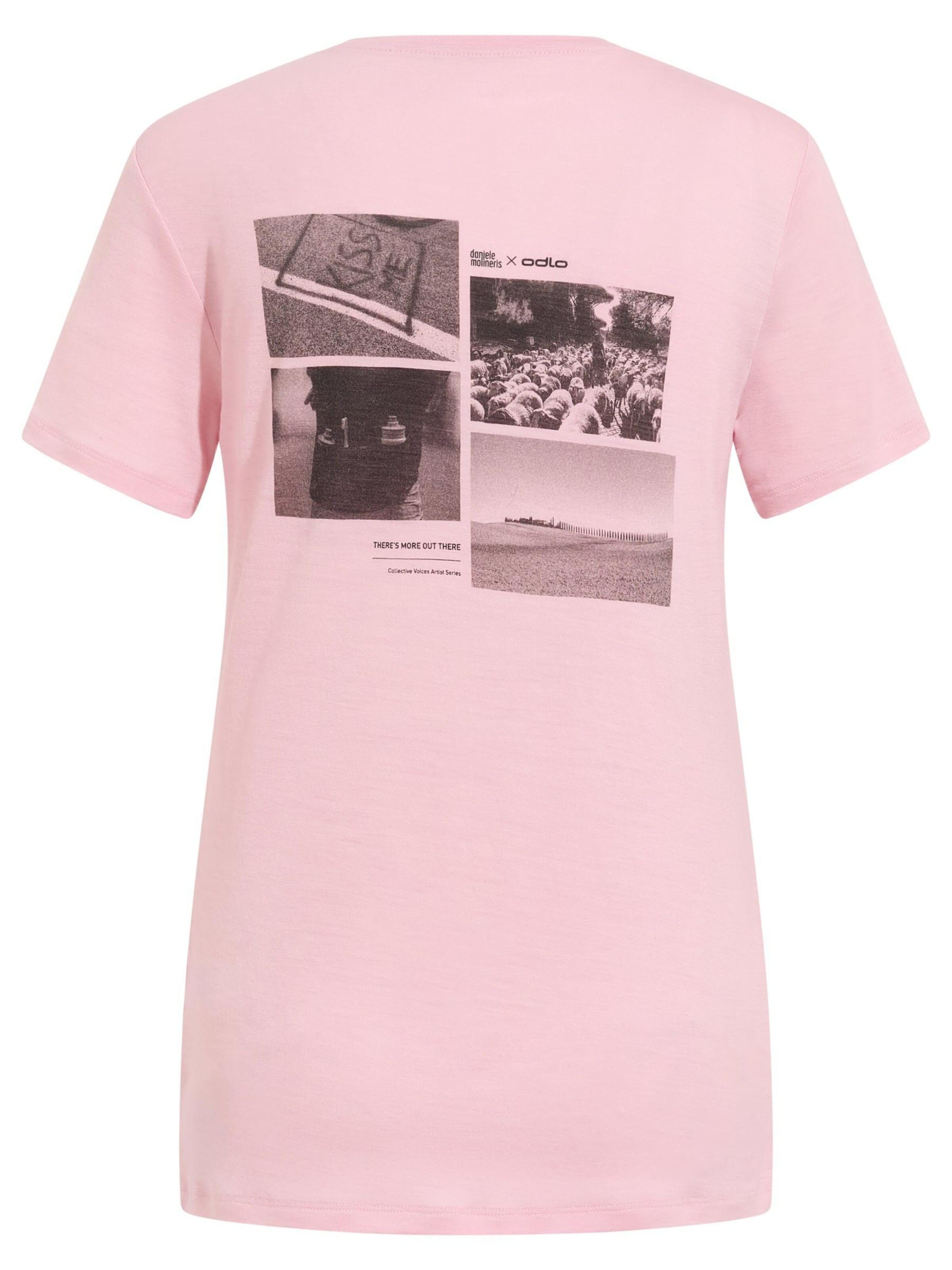 ODLO Functioneel shirt 'MERINO 160 POSTCARDS' in Roze