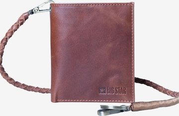 BIG STAR Wallet in Brown: front