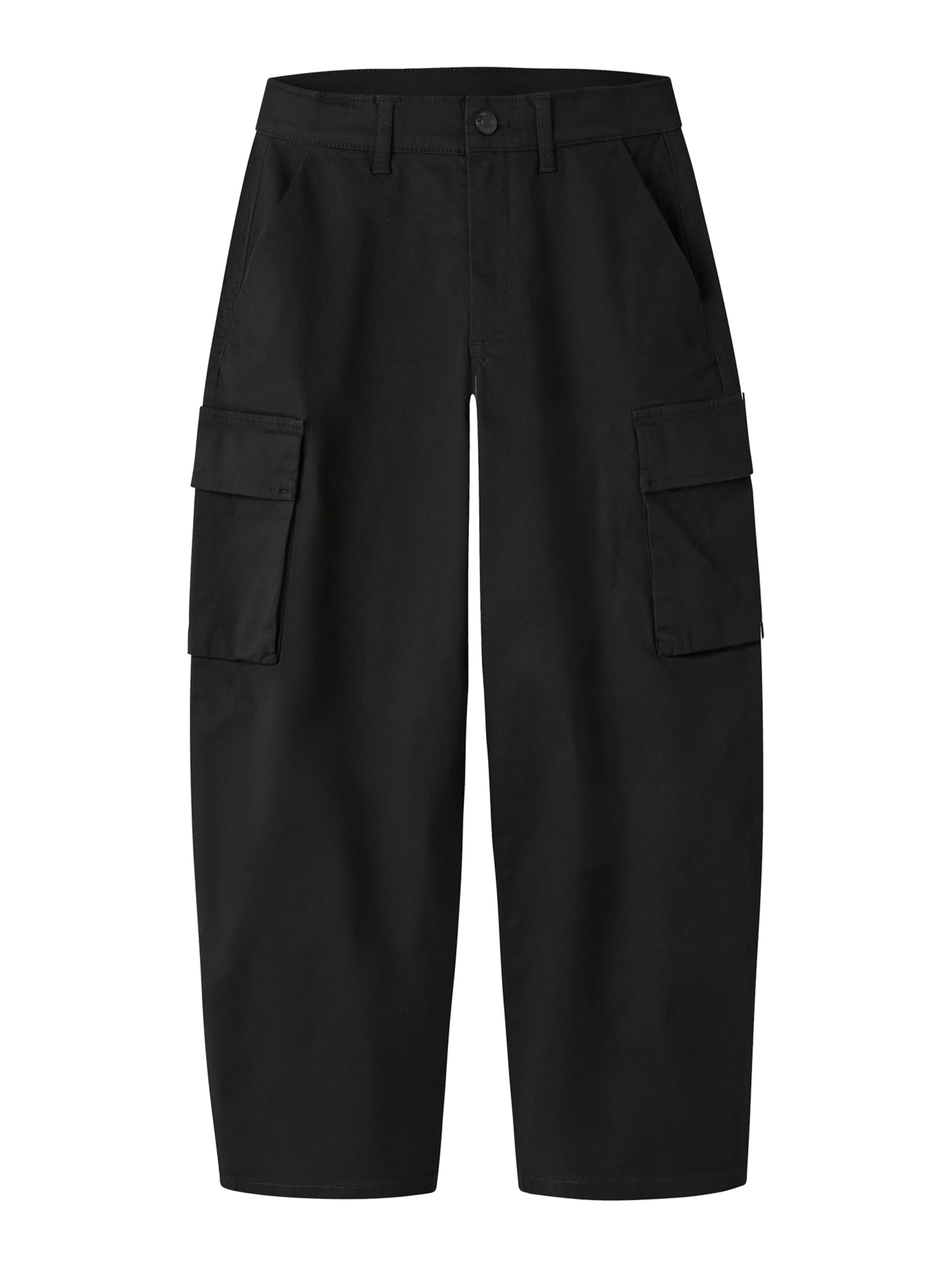 NAME IT - Pantalón 'NKMBEN' en negro: frente