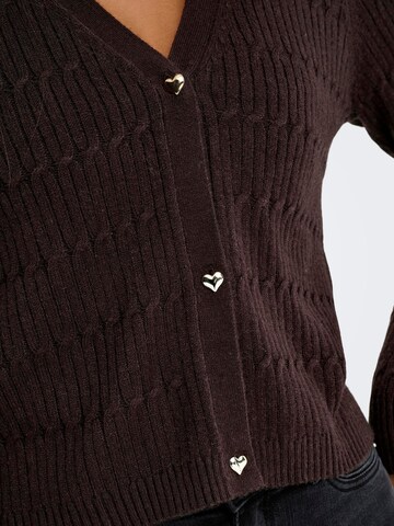 Cardigan 'ONLKATIA' ONLY en marron