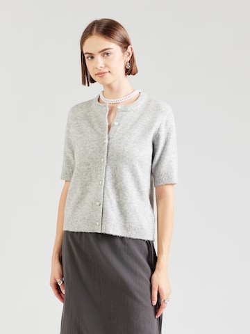 Hailys Strickjacke 'Pe44rla' in Grau: Vorderseite