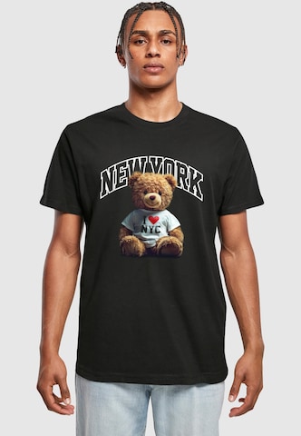 Mister Tee Bluser & t-shirts 'New York College Bear' i sort: forside