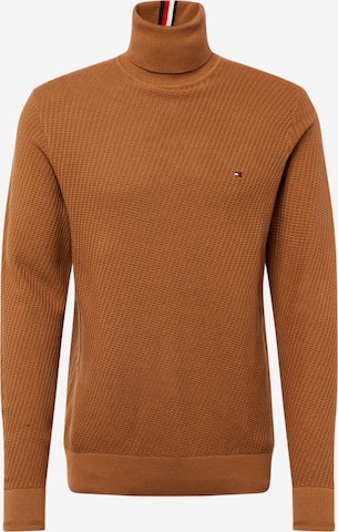TOMMY HILFIGER Sweter w kolorze brązowy: przód
