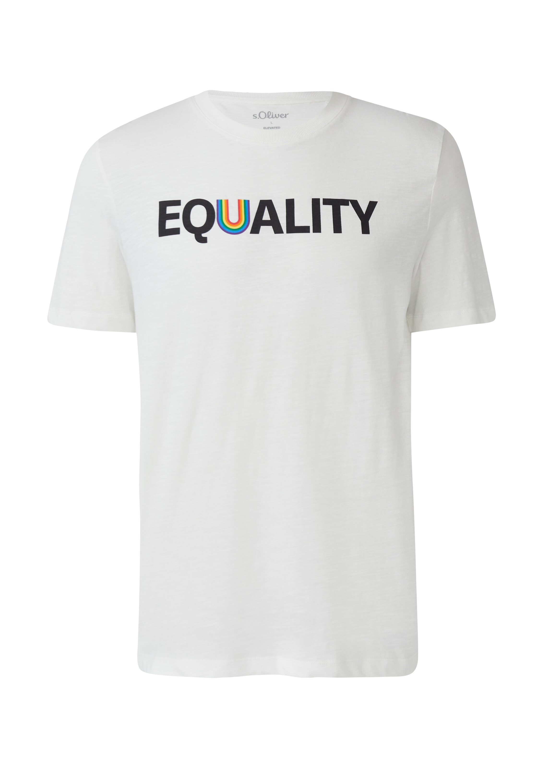 T-Shirt s.Oliver en blanc : devant