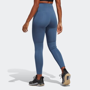 ADIDAS TERREX Skinny Sporthose in Blau