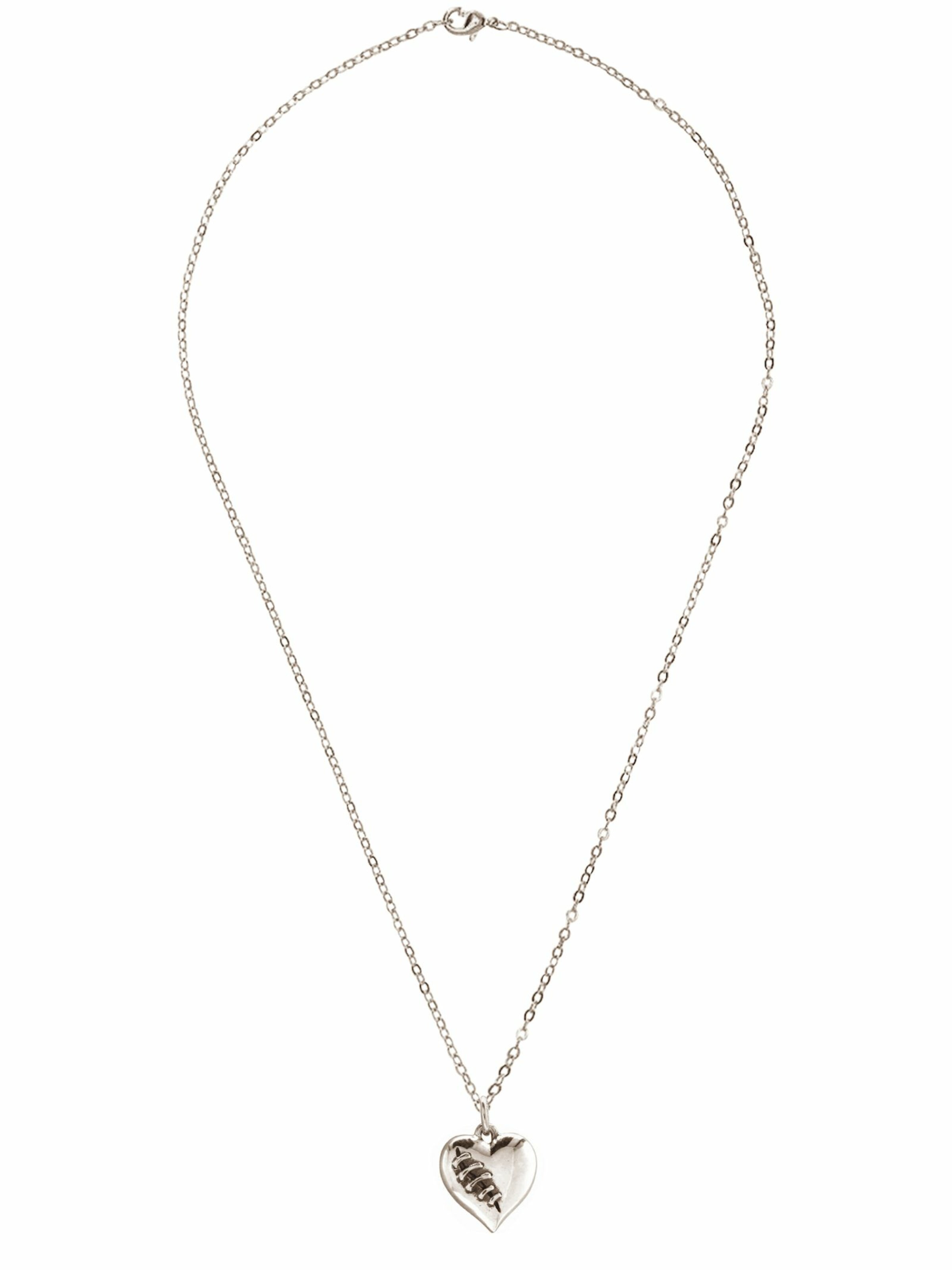 Gemshine Ketting in Zilver: voorkant