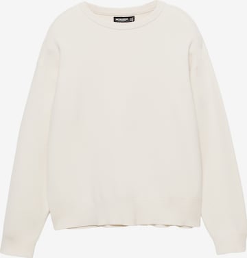 Pull&Bear Neulepaita värissä valkoinen: etupuoli