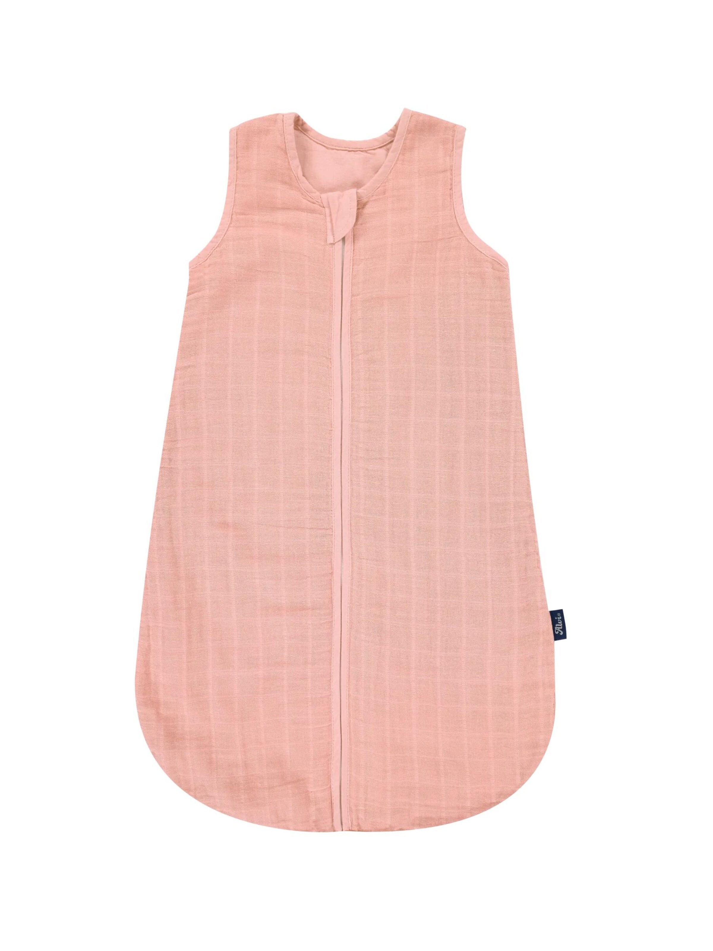 ALVI Sleeping Bag 'Schlafsack Mull-Schlafsack' in Pink: front