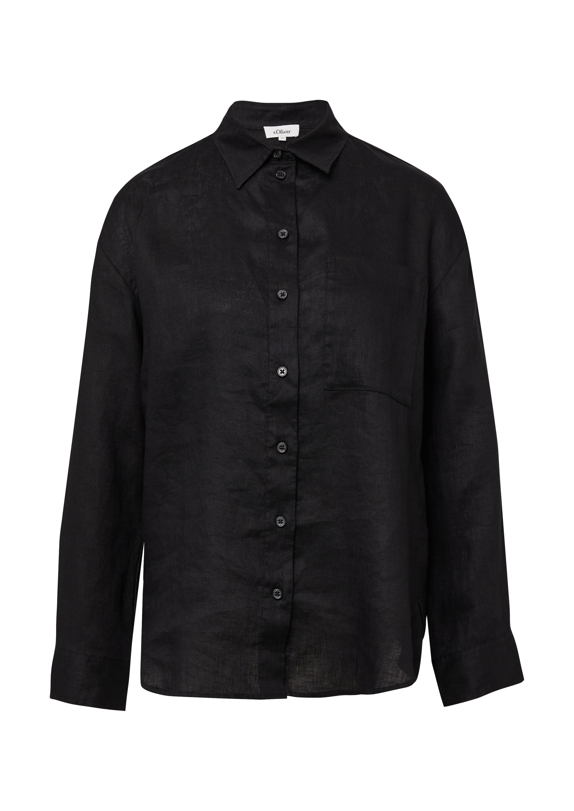 s.Oliver Bluse in Schwarz: Vorderseite