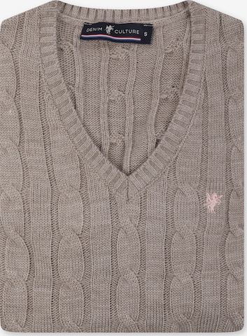 DENIM CULTURE Sweater 'Bloom' in Beige