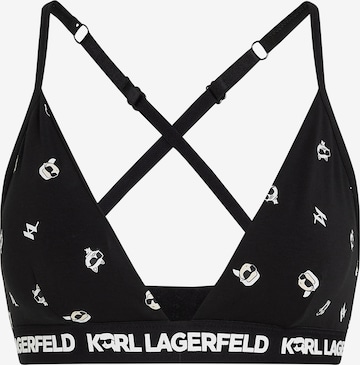 Triangle Soutien-gorge Karl Lagerfeld en noir : devant