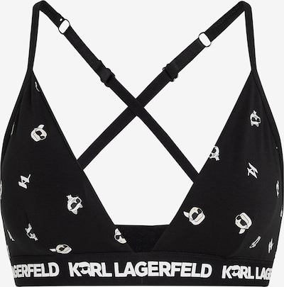 Sutien Karl Lagerfeld pe negru / alb, Vizualizare produs