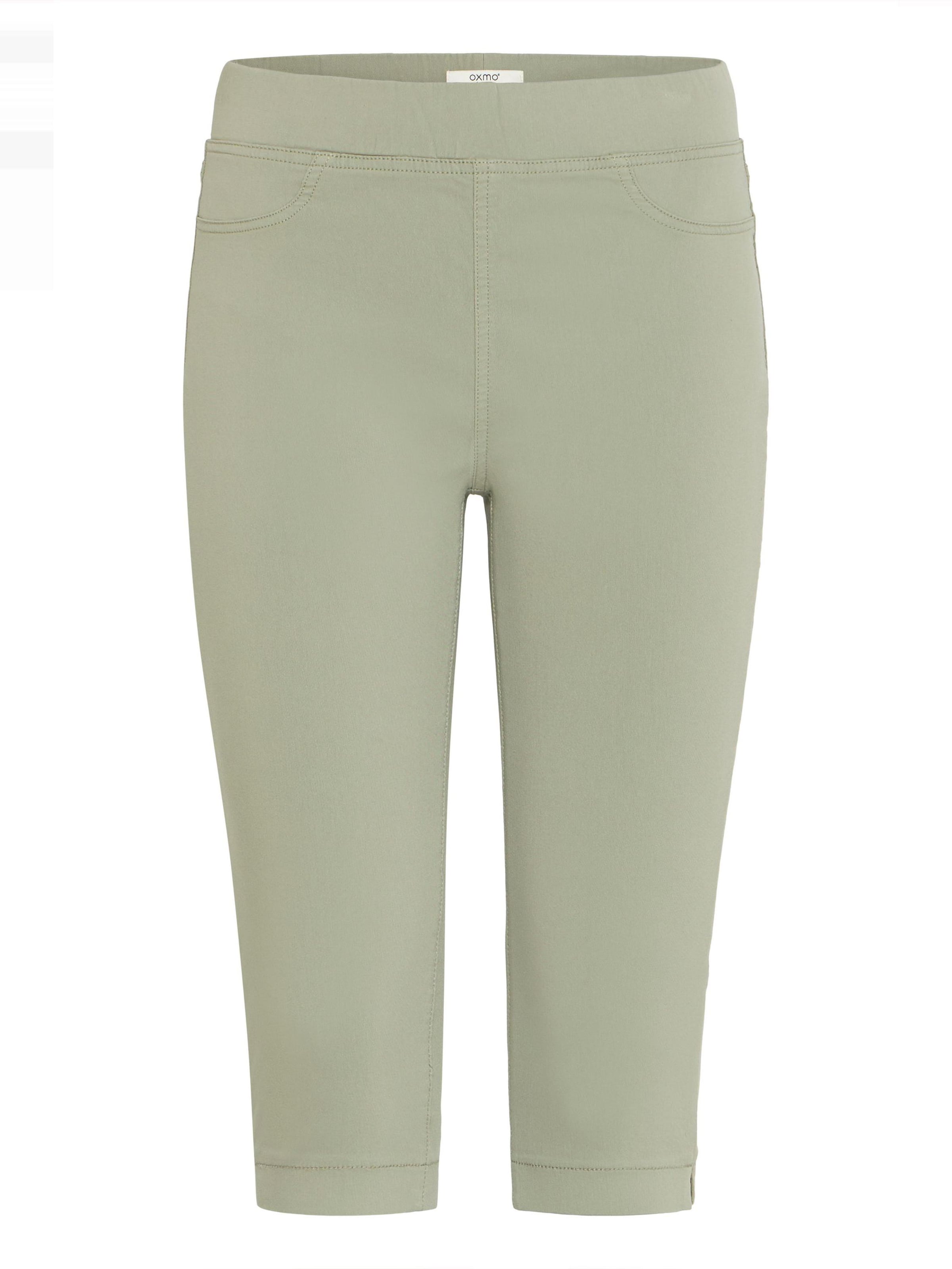 Oxmo - Skinny Calças 'Keana ' em verde: frente