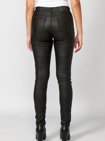 KOROSHI Slimfit Broek in Zwart