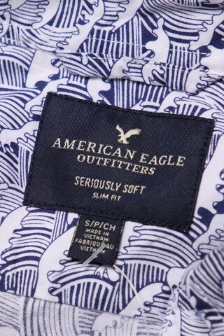 American Eagle Button Up Shirt in S in Blue