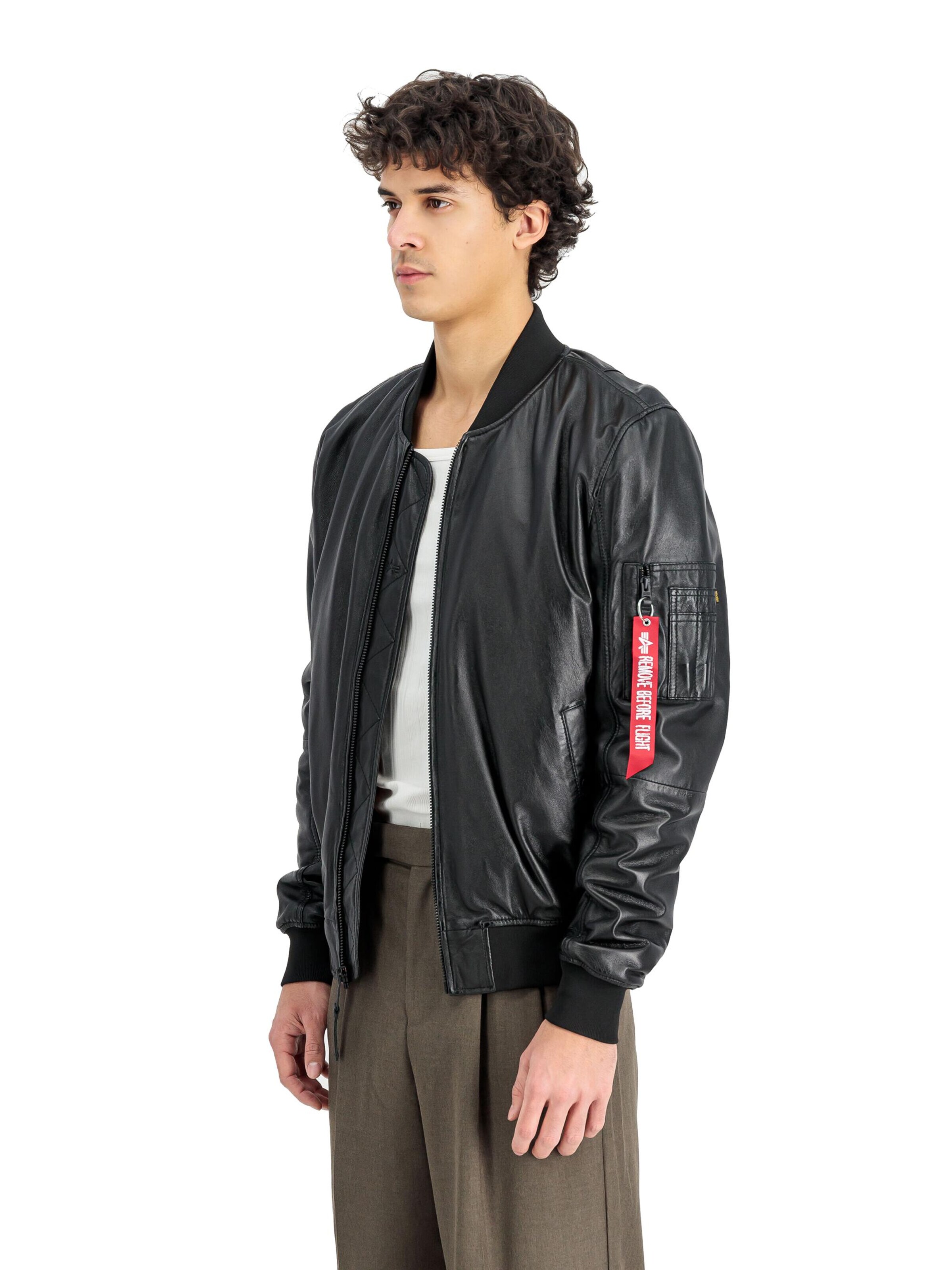ALPHA INDUSTRIES Between-Season Jacket 'MA-1' in Black