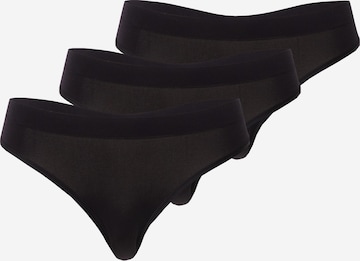 Lindex Thong in Black: front