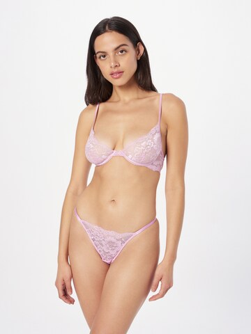 NLY by Nelly - Triangular Soutien 'Glorious' em roxo
