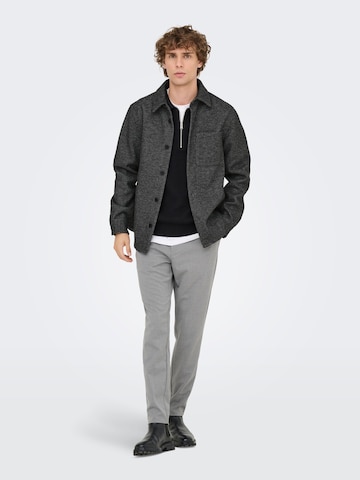 Only & Sons - Ajuste regular Camisa 'MICAH' en gris