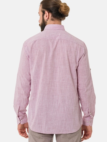 Coupe slim Chemise 'CH199' CIPO & BAXX en rouge